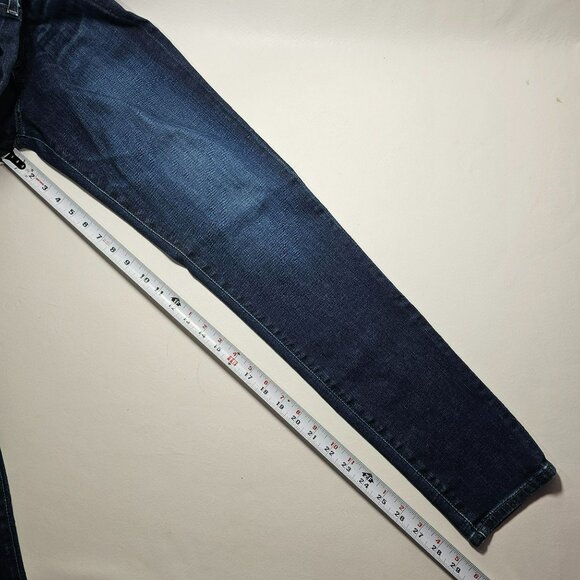 AG Adriano Goldschmied The Farrah Skinny High-Rise Jeans Size 32R 32x29 Dark - Picture 9 of 9